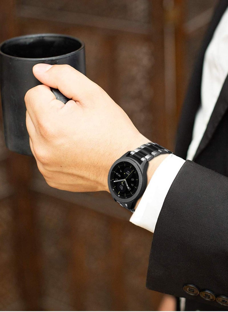 Beauenty Stainless Steel Metal Band for Samsung Galaxy Watch 4 (40/44mm), Classic (42/46mm), Watch 3 (41mm), Active2, Active, and Galaxy Watch 42mm - 20mm Width. - Image 3