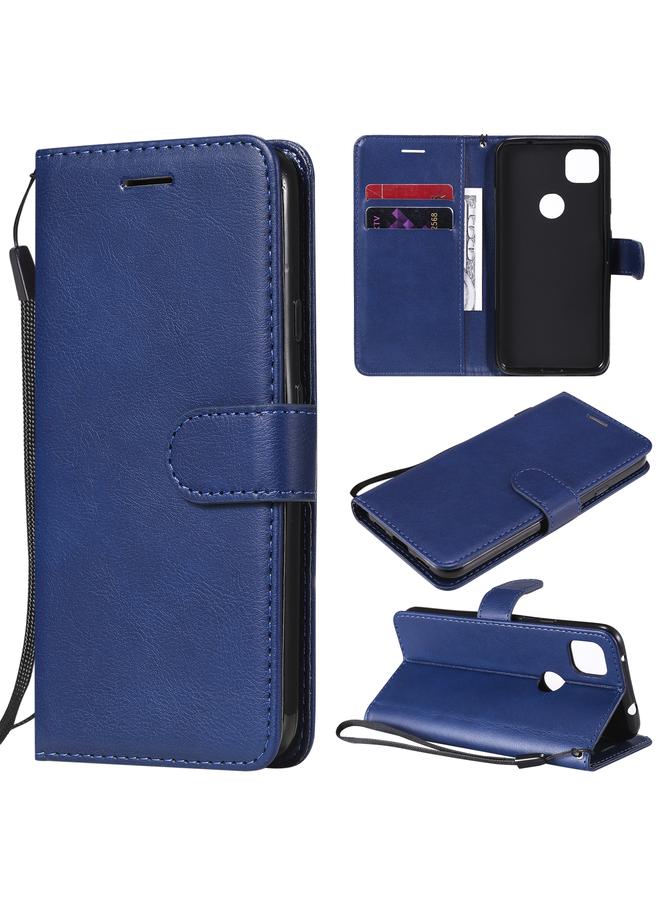 S-TOP Case For Google Pixel 4a Solid Color Horizontal Flip Protective Leather Case with Holder & Card Slots & Wallet & Photo Frame & Lanyard - Image 1