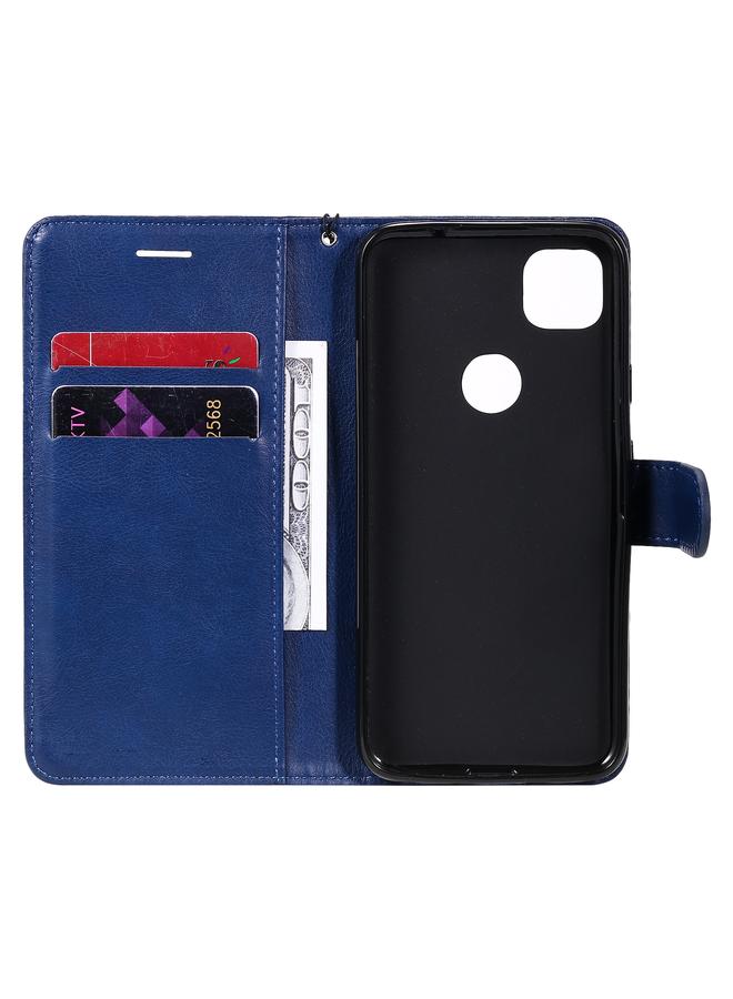 S-TOP Case For Google Pixel 4a Solid Color Horizontal Flip Protective Leather Case with Holder & Card Slots & Wallet & Photo Frame & Lanyard - Image 4