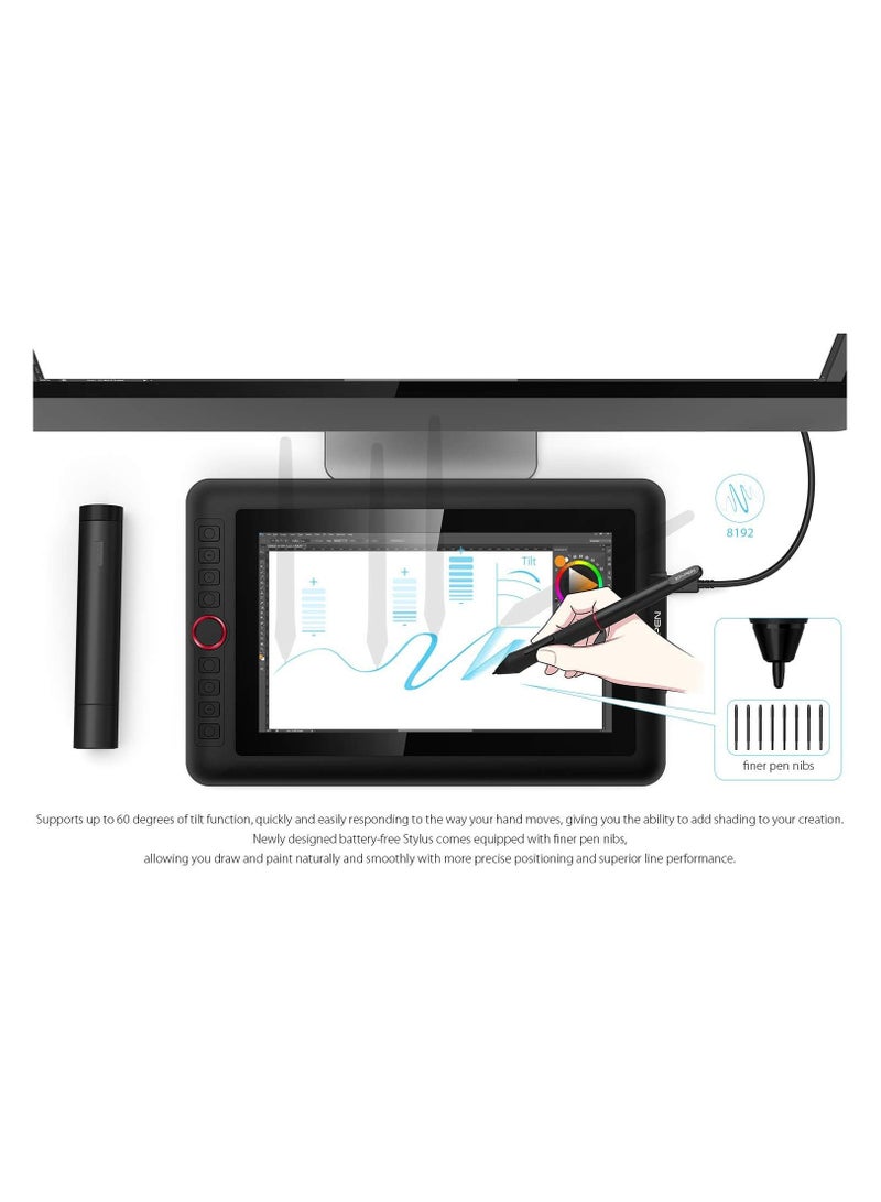 XP-PEN Artist 12 Pro 11.6" Full-Laminated Drawing Monitor with Tilt Function, Battery-Free Stylus, 8 Shortcut Keys, 8192 Pressure Levels, and 72% NTSC Color Gamut - Image 2