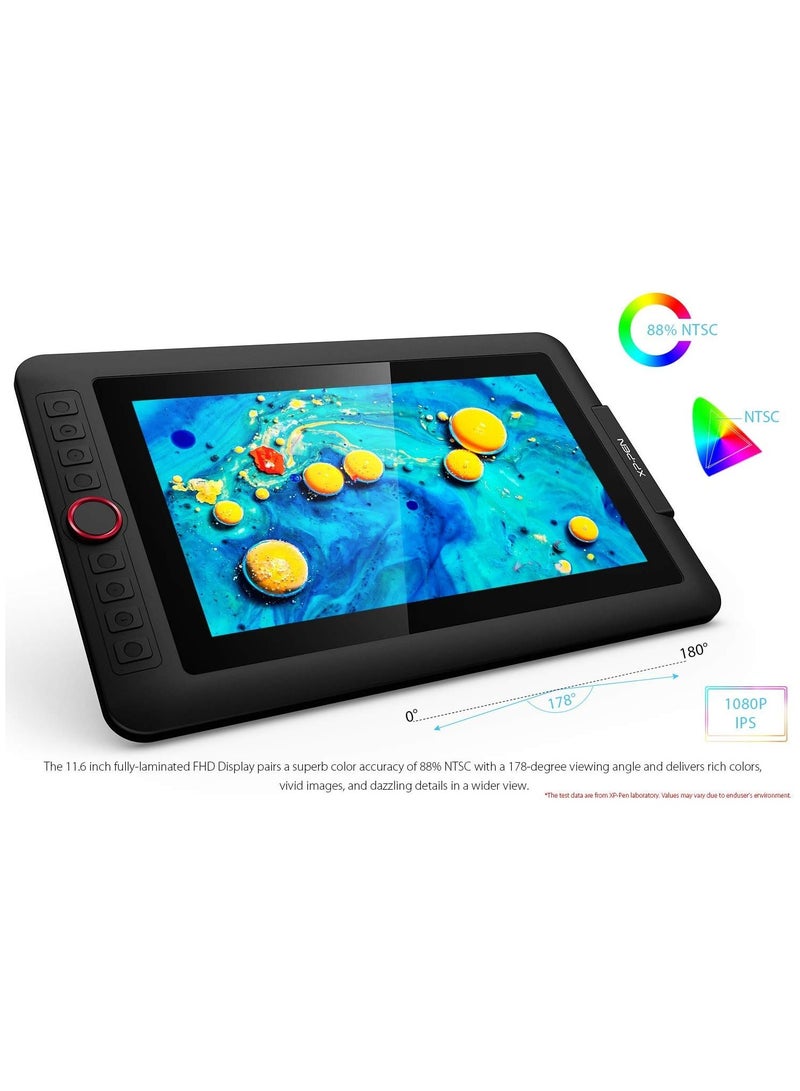 XP-PEN Artist 12 Pro 11.6" Full-Laminated Drawing Monitor with Tilt Function, Battery-Free Stylus, 8 Shortcut Keys, 8192 Pressure Levels, and 72% NTSC Color Gamut - Image 3
