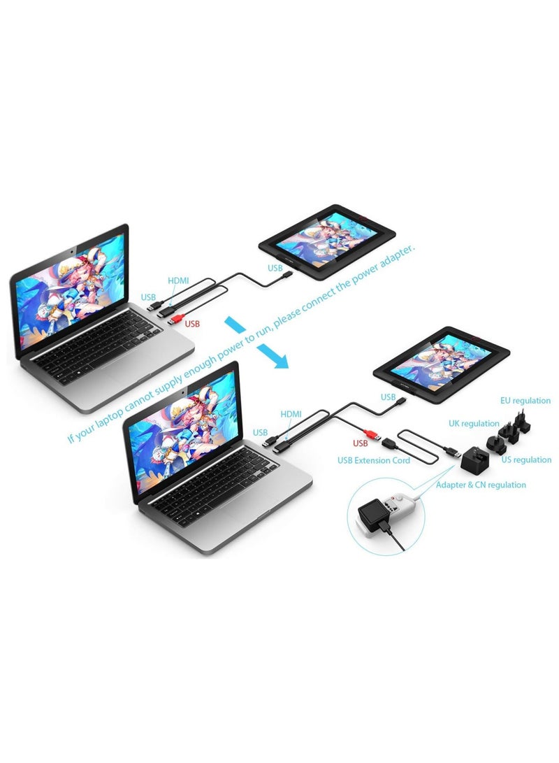 XP-PEN Artist 12 Pro 11.6" Full-Laminated Drawing Monitor with Tilt Function, Battery-Free Stylus, 8 Shortcut Keys, 8192 Pressure Levels, and 72% NTSC Color Gamut - Image 5