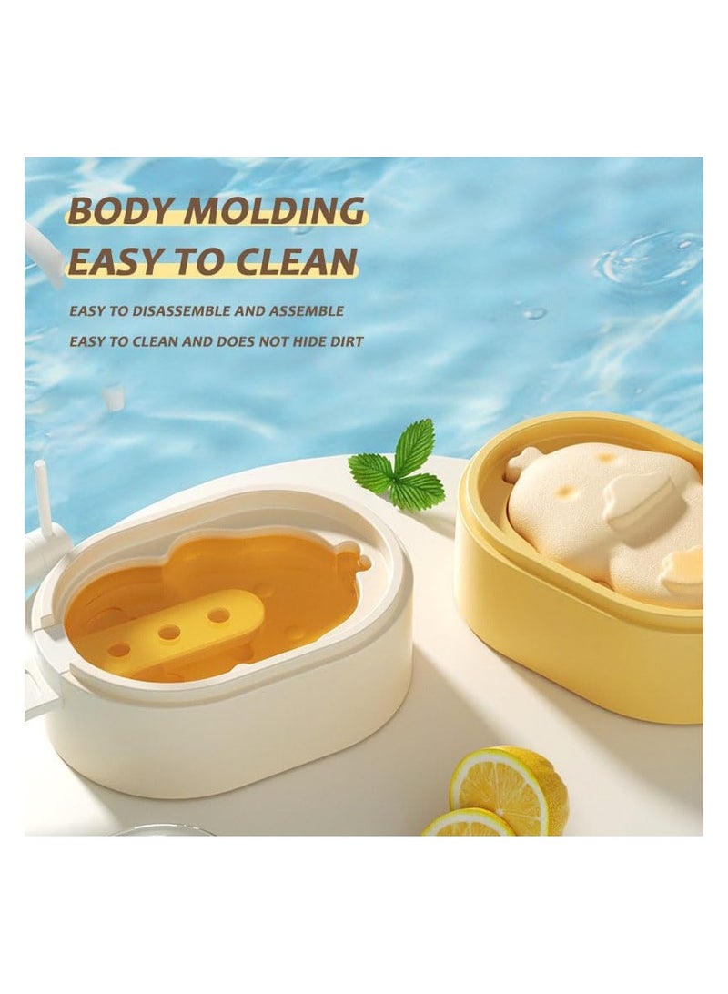 SYOSI New Creative Multi Layer Ice Cream Molds, Multi-Layer Ice Cream Mold, Ice Pop Molds With Sticks, Three  Reusable Popsicle Molds Layers Popsicle Silicone Molds, Easy Release Ice Cream Cakesicle Molds - Image 2