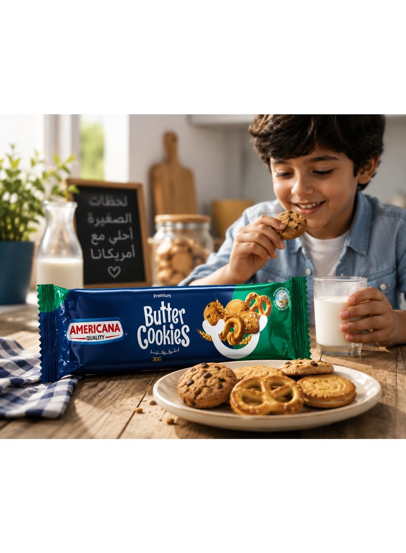 Americana Quality Premium Butter Cookies, Rich Buttery Flavor, Crispy Baked Cookies, Perfect Tea Time Snack, 100g Pack - Image 5