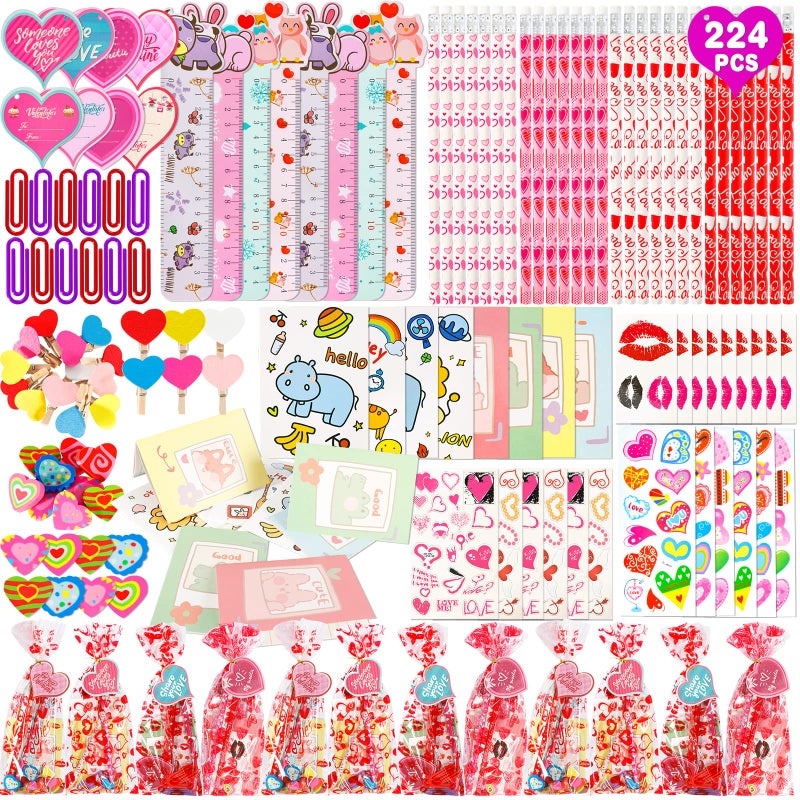 Thuodo 28 Pack Valentines Day Stationery Set for Kids Valentines Day Gift Card School Classroom Exchange Gifts Party Favors Supplies - Image 3