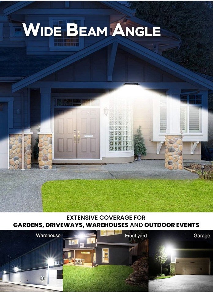 MODI - Solar Flood Light 600W IP65 with Timer And Remote Control – Super Bright, Waterproof Outdoor Security Light - Image 1