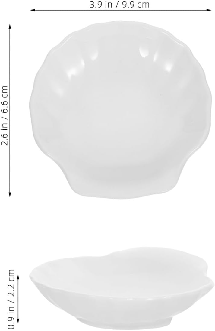 Generic Shell Soap Dish and Bar Soap Holder Tray 2pcs Acrylic 10cm Small for Hotel and Home Shower Use - Image 2