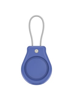Suitable For Apple Airtag Protective Cover Locator Anti-loss Device Three-proof All-inclusive Safety Lock Metal Rope Protective Cover-Color:Royal Blue-Applicable Models:Suitable For Apple Airtag Protective Case