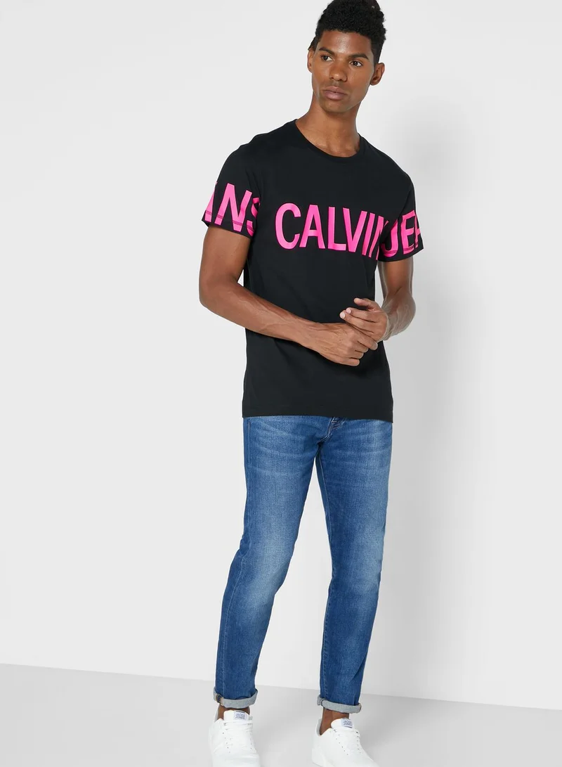Calvin Klein Jeans Logo Crew Neck T-Shirt