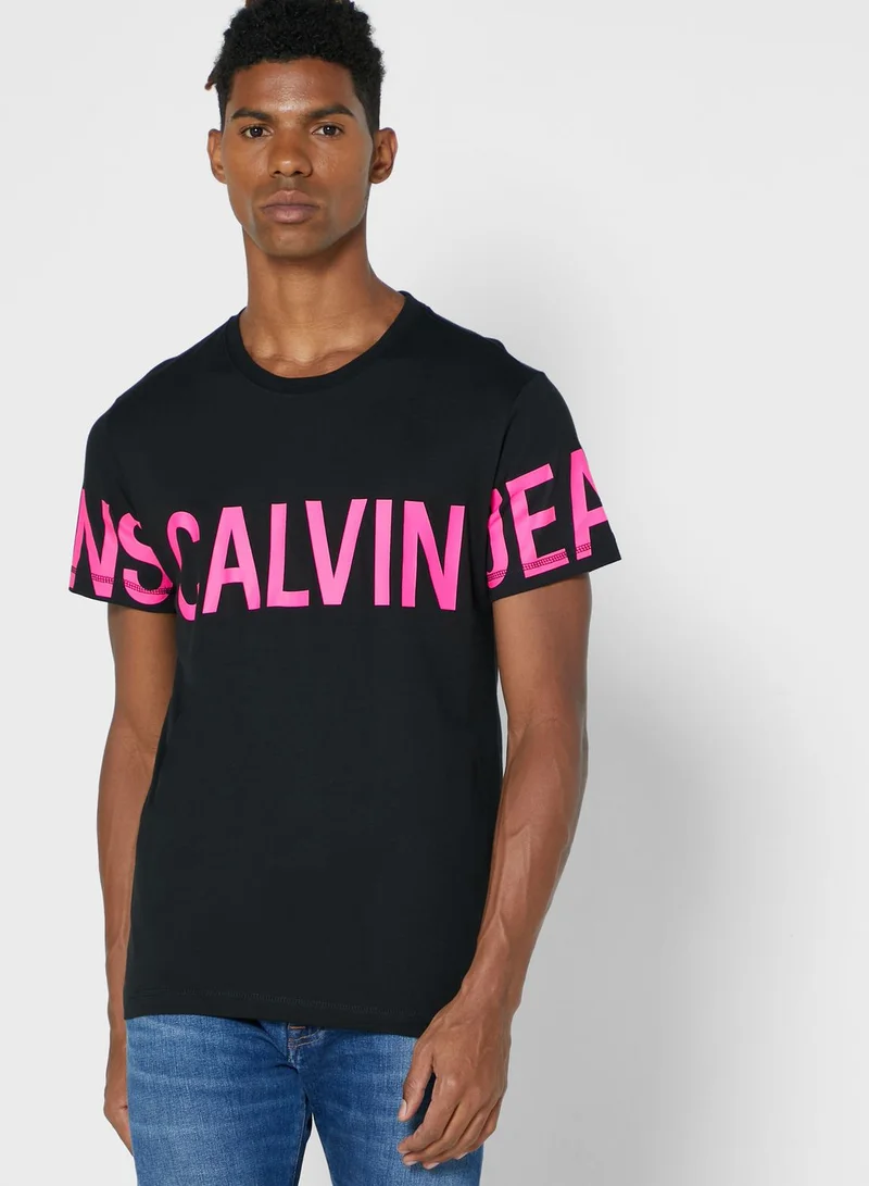 Calvin Klein Jeans Logo Crew Neck T-Shirt