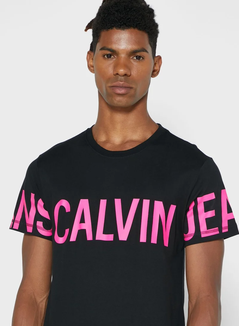 Calvin Klein Jeans Logo Crew Neck T-Shirt