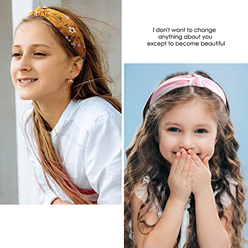 VELSCRUN Hairband - 12 Pack Wide Knotted Headbands for Women - Elastic Turban Boho Bandeau Hair Accessories for Washing Face, Yoga, Running, Hiking, Party, Traveling, Shopping - Image 4