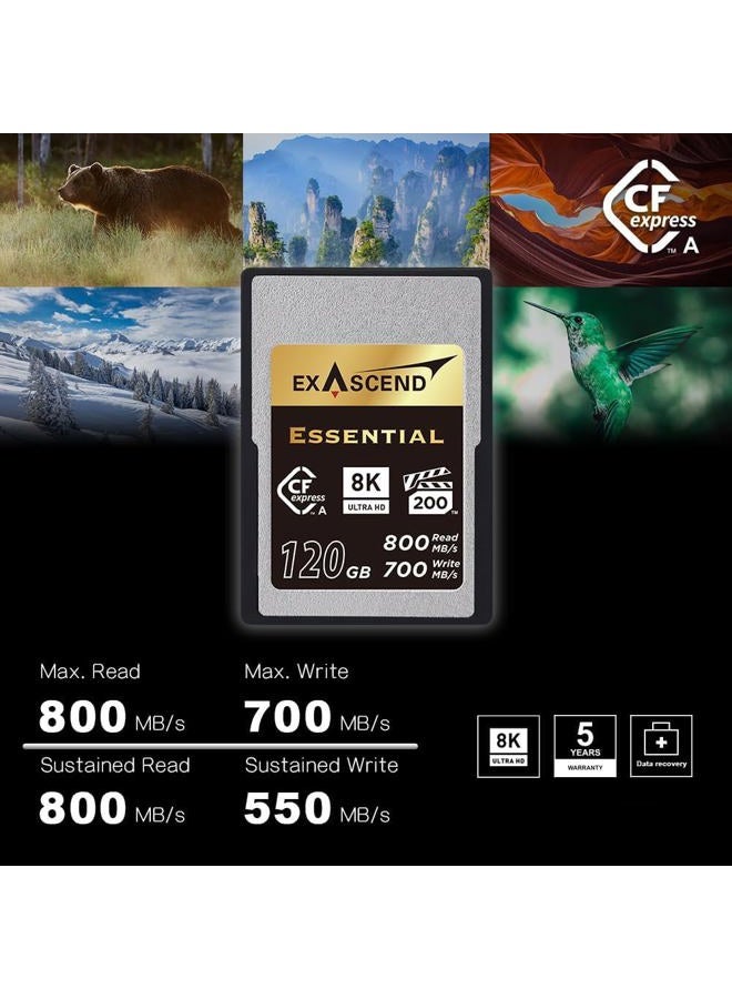 Exascend Essential CFexpress Type A 480GB Memory Card - Image 3