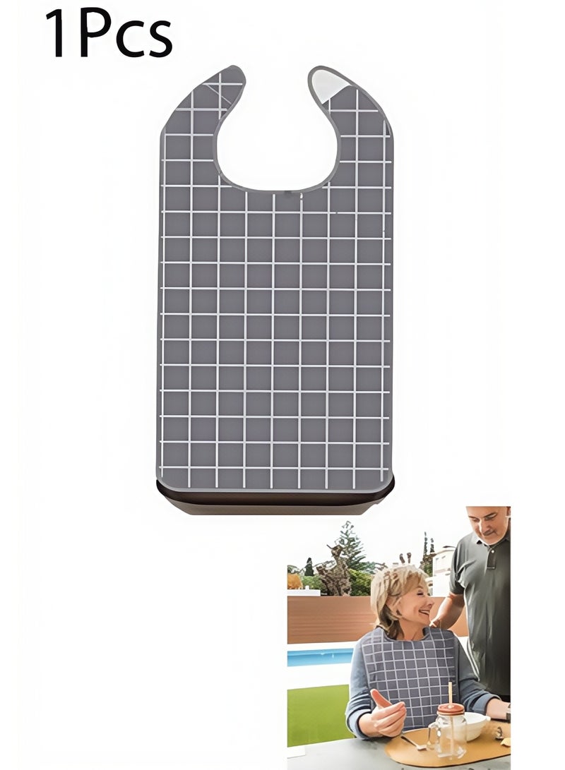 Winner Adult Bibs For Eating Waterproof Clothing Protector With Detachable Crumb Catcher Adult Bibs For Women And Men - Image 1