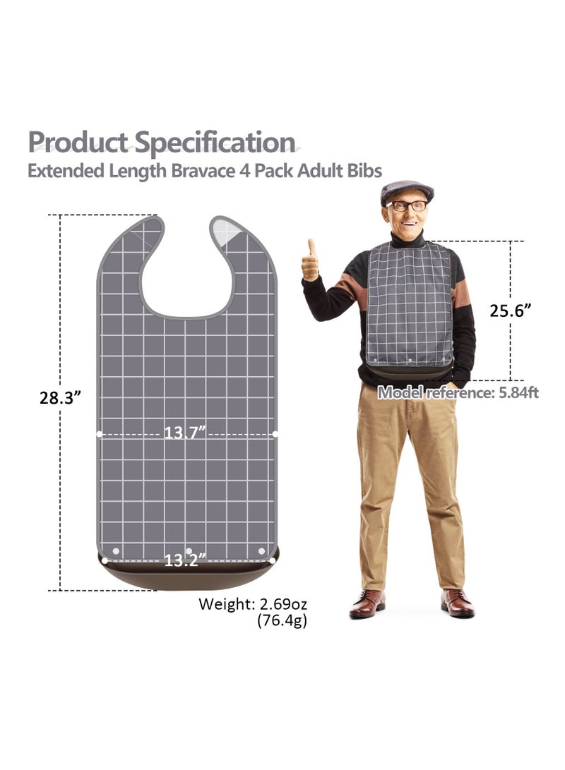 Winner Adult Bibs For Eating Waterproof Clothing Protector With Detachable Crumb Catcher Adult Bibs For Women And Men - Image 5