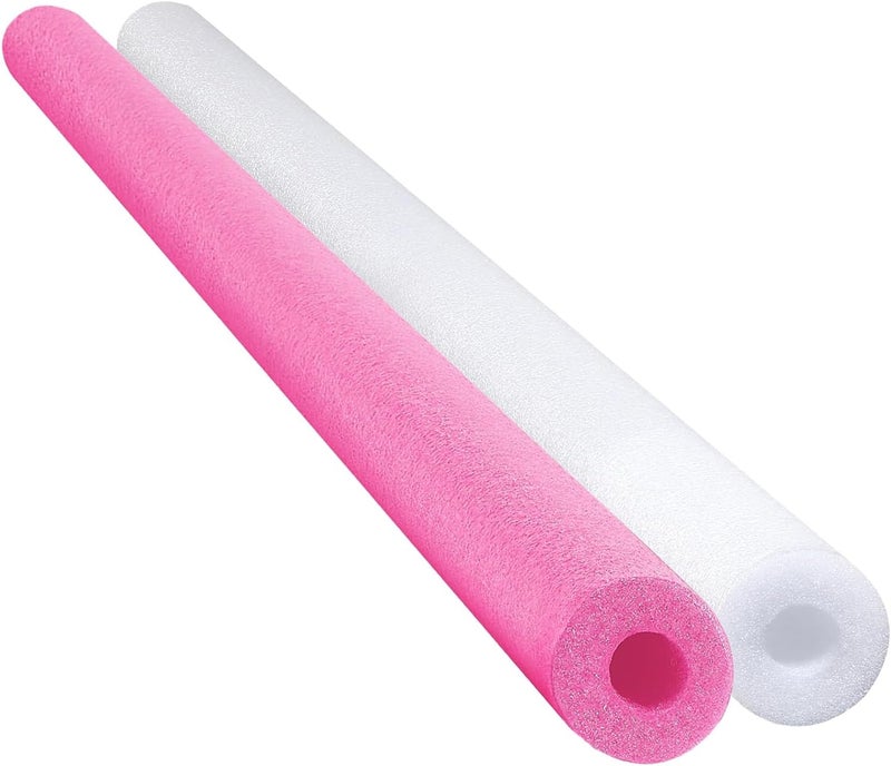 Chochkees Floating Pool Noodles Foam Tube 2-Pack, Thick Hollow Noodles for Floating in The Swimming Pool, 52" Inches Long - Image 1