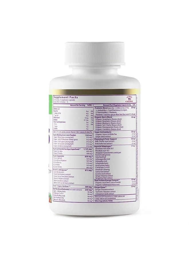 Paradise Herbs ORAC Energy Greens Capsules, Keto, Paleo and Vegan Friendly, Gluten Free, Non-GMO, 120 Vegetarian Capsules - Image 5