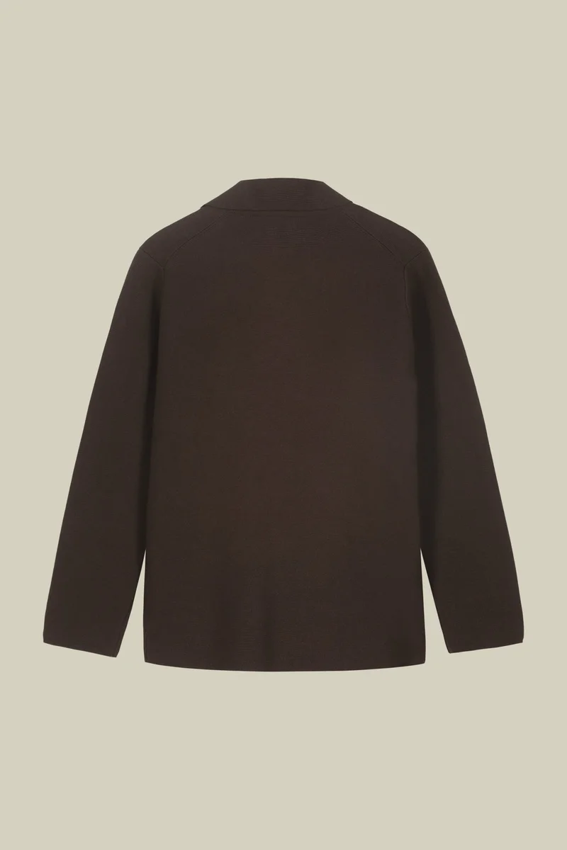 Doppelganger  Men's single-breasted cardigan - Brown for Men | Best Price UAE