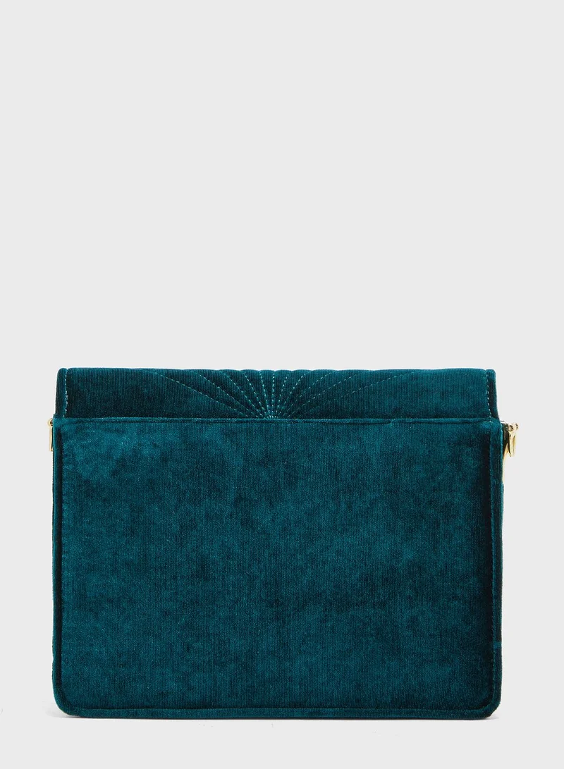 PIECES Ica Velvet Crossbody Bag