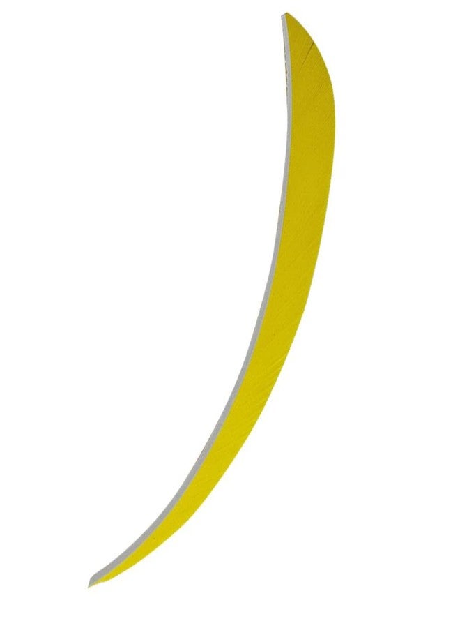 IVELECT 10 Pieces 5'' Drop Left Wing Feather Arrow Fletching Archery Hunting Yellow - Image 1