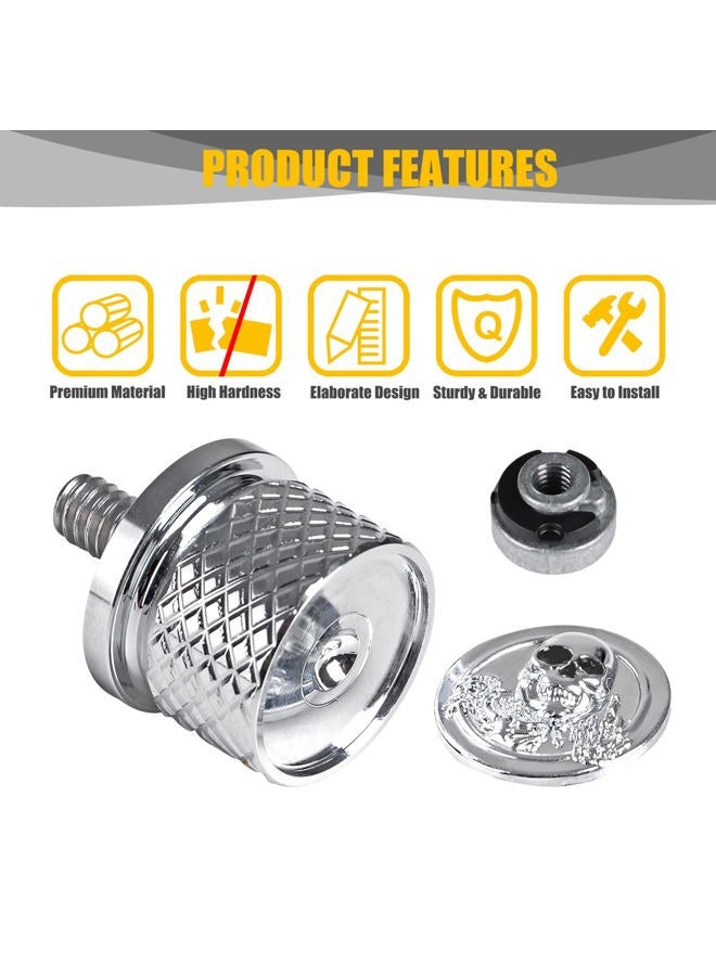 Sresk Rear Fender Seat Bolt Screw 1/4"-20 Thread for Harley (Chrome B Kit) - Image 3