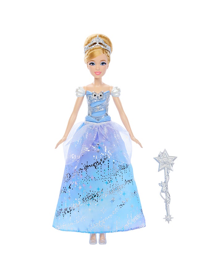 Disney Princess Cinderella Light-Up Dress Fashion Doll With Sounds & Magic Wand Activation, Enchanted Ballgown Cinderella Inspired By Movie - Image 5