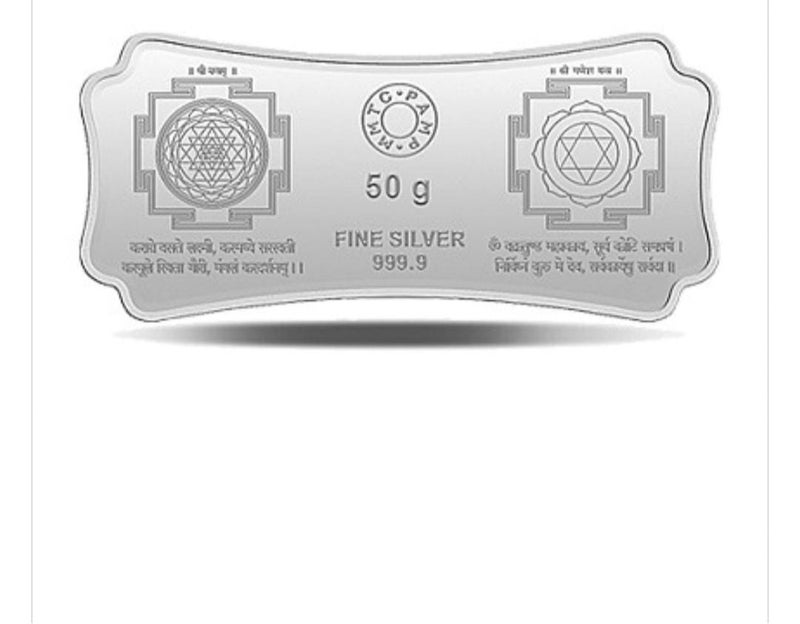 MMTC-PAMP PAMP-MMTC PURE 999.9 SILVER 50 GRAMS BAR - Image 2