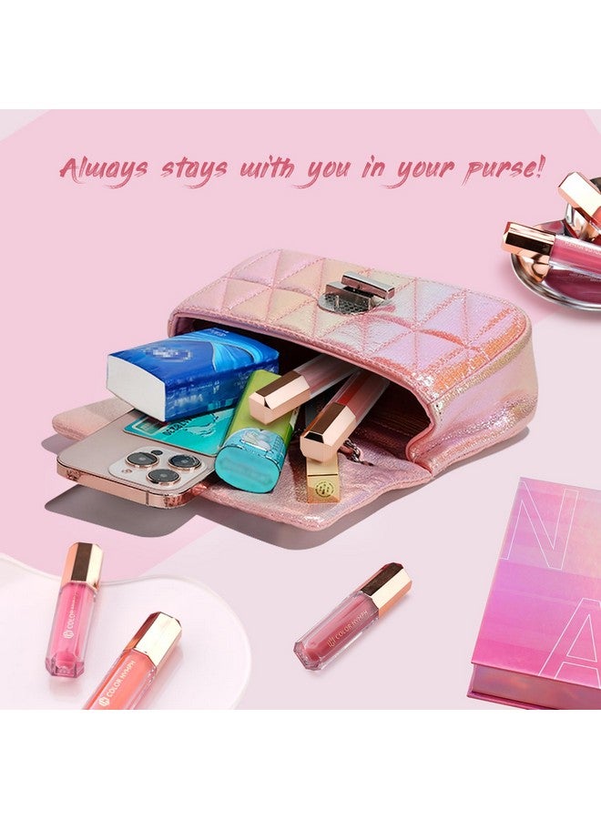 COLOR NYMPH 16 Pcs Lip Glosses Collection Shimmery Lip Glosses For Women And Girls Long Lasting Color Lip Gloss Set With Rich Varied Colors (Iridescent Pink) - Image 5