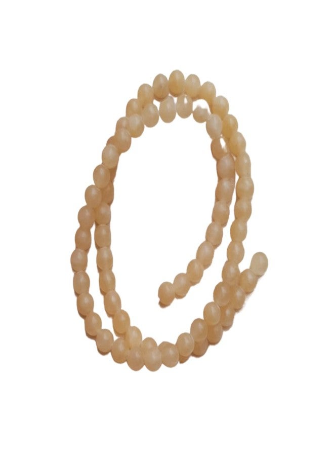 Maitri Export Natural Calcite Crystal - Stone/Beads/Gemstone 6mm Round Loose Beads in String for Making Necklace/Jewelry/Bracelet/Mala (Calcite) - Image 1
