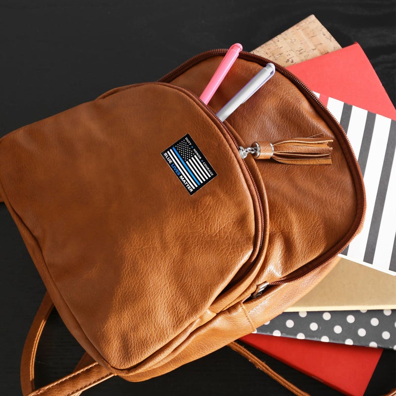 Fundraising For A Cause 250 Police Support Stickers - Roll of 250 Blue Lives Matter Flag Stickers - Image 2