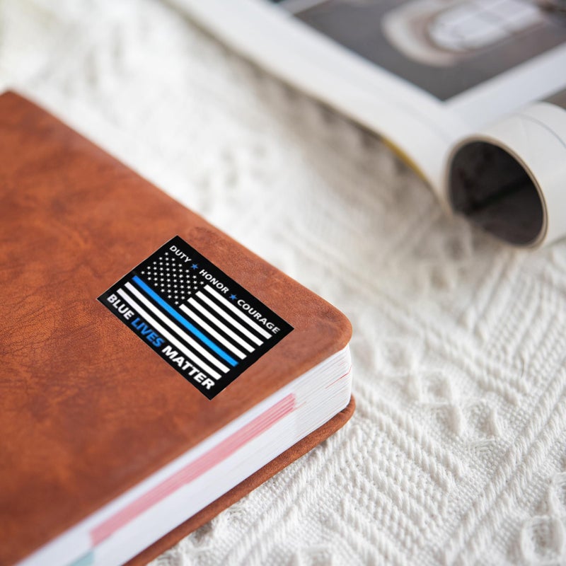 Fundraising For A Cause 250 Police Support Stickers - Roll of 250 Blue Lives Matter Flag Stickers - Image 4