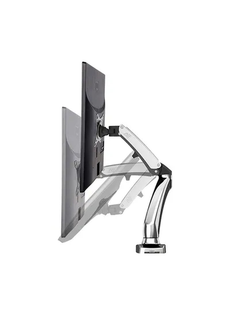 NB NORTH BAYOU - Monitor Arms Fully Adjustable With Desk Mount Stand For 22 - 35 Inch Screens Sliver - Image 1