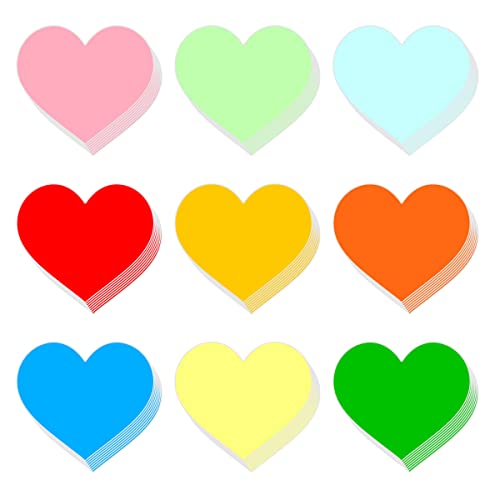 MAMUNU 72 PCS Large Heart Paper Cutouts, Assorted 9 Colors Heart Cutouts Cardstock Bulk Classroom Wall Bulletin Board Decoration, 6 inch Heart Cutouts for DIY Crafts Projects Party Home Decorations - Image 1