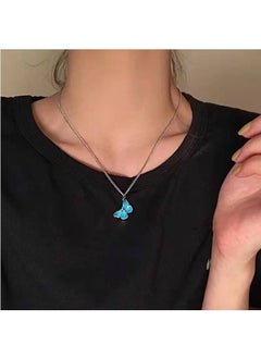Distinctive women gold necklace with butterfly design