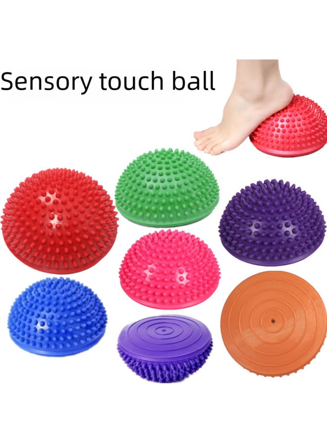 Loquat Preschool Toy Children's Sensory Training Equipment Foot Acupoint Massage Tactile Ball Balance Durian Ball-Color:Durian Ball Orange - Image 1