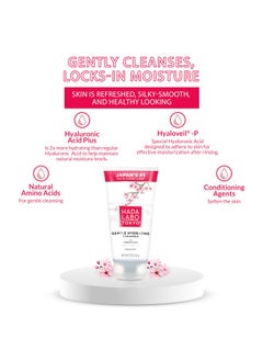 Hada Labo Tokyo Hada Labo Tokyo Gentle Hydrating Foaming Facial Cleanser, Fragrance-Free Sensitive Skin Face Wash with Hyaluronic Acid and Conditioning Agents Soften Skin, Locks In Moisture, 5.0 Oz  - Image 3