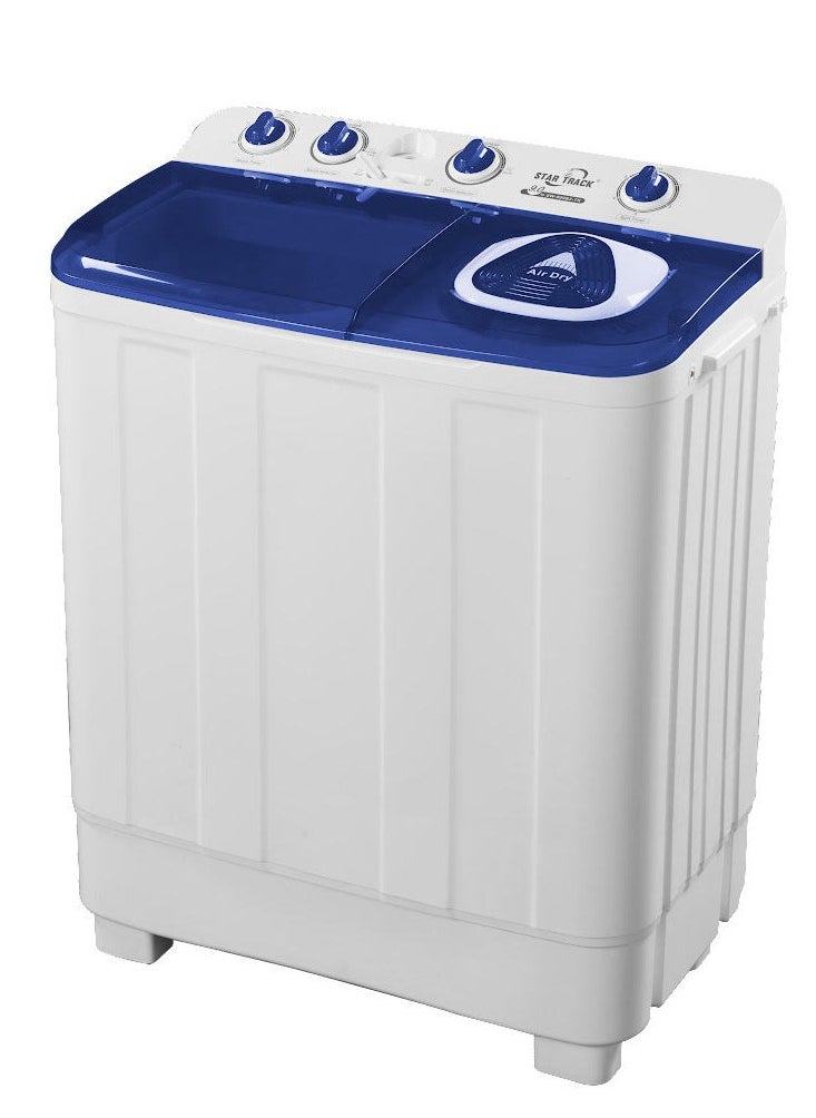 STAR TRACK STAR TRACK 12 kg Twin-tub Semi-Automatic Washing Machine, blue efficient Top-Load Washer with Spin-Dry 