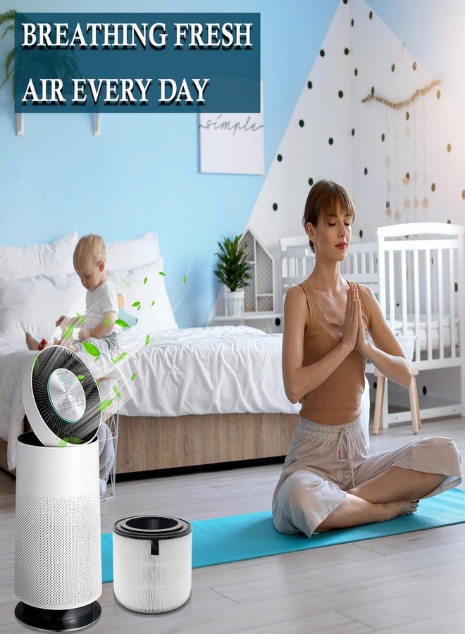 Slirceods PuriCare 360 Replacement FilterS Compatible with LG PuriCare 360 Air Purifiers AS560DWR0 & AS330DWR0 (Single Filter), Part Number AAFTDT301 Filter Replacement（H13 FILTER） - Image 2