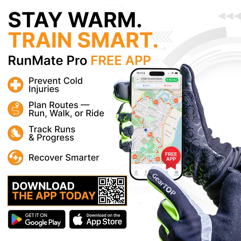 GearTOP Running Gloves for Men & Women, Touchscreen Cold Weather Jogging Gear, Fluorescent Reflective Winter Gloves Visible at Night, Warm Glove Liners for Hiking - Image 3