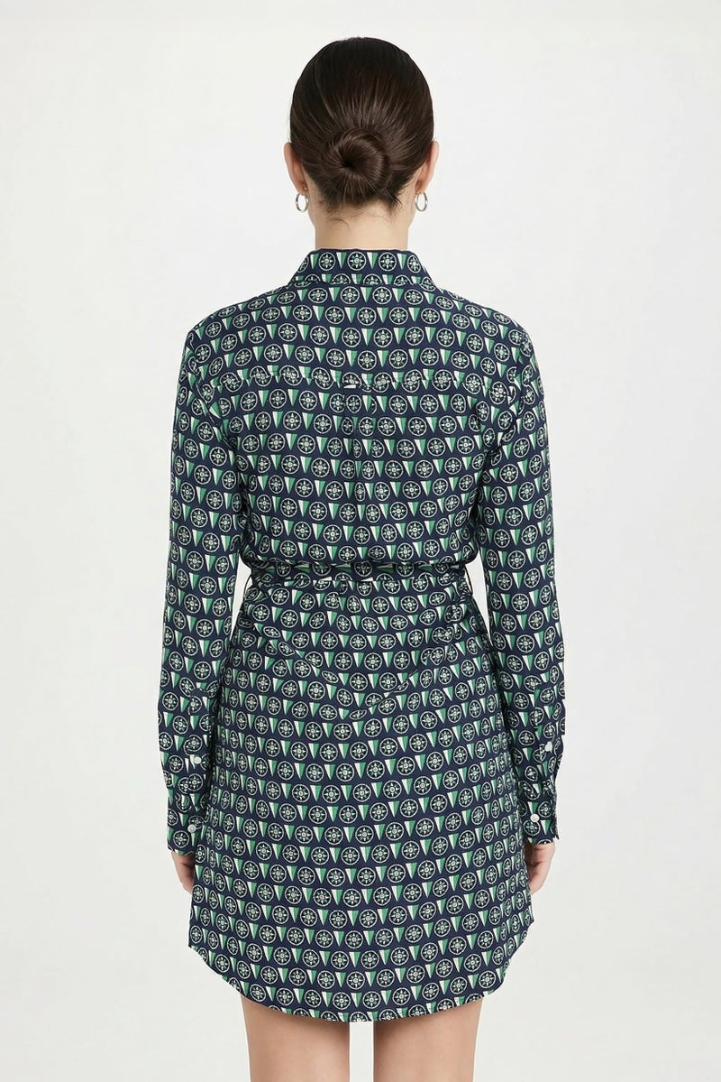 GANT Women Allover Print Midi Dress, Multicolor - Image 4