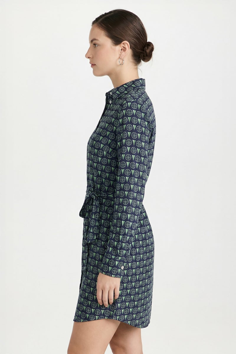 GANT Women Allover Print Midi Dress, Multicolor - Image 4