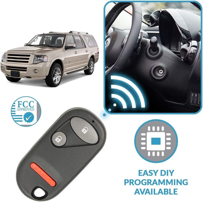 Keyless2Go Replacement Keyless Entry Remote Key Fob for Honda Civic and Pilot (2 Pack) - Image 5