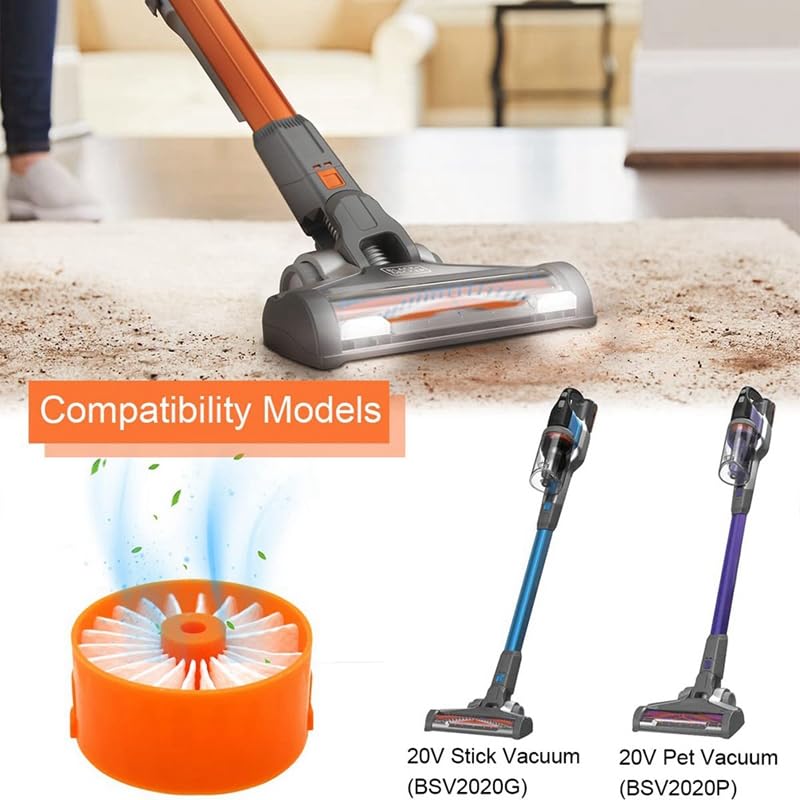 Chuancheng 4 Pack Filter Element for BLACK+DECKER POWERSERIES Cordless Stick Vacuum Cleaner BSV2020G, BSV2020P # N665227, Compatible with Craftsman Filters, #N858184 - Image 5