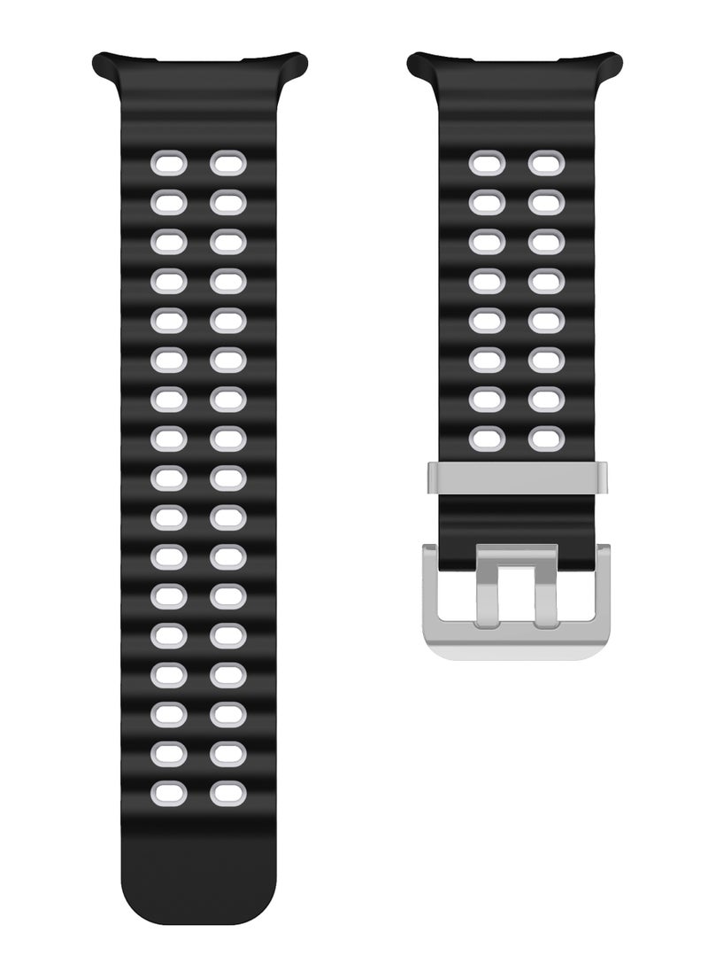 Youque - Silicone Sport Strap Bands for Samsung Galaxy Watch 7 Ultra Band 47mm, Breathable Soft Silicone Waterproof Watch Strap - Image 1
