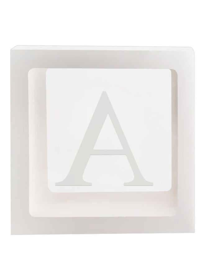 Letter A Transparent Balloon Decoration Box DT1074 30x30x30cm - Image 1