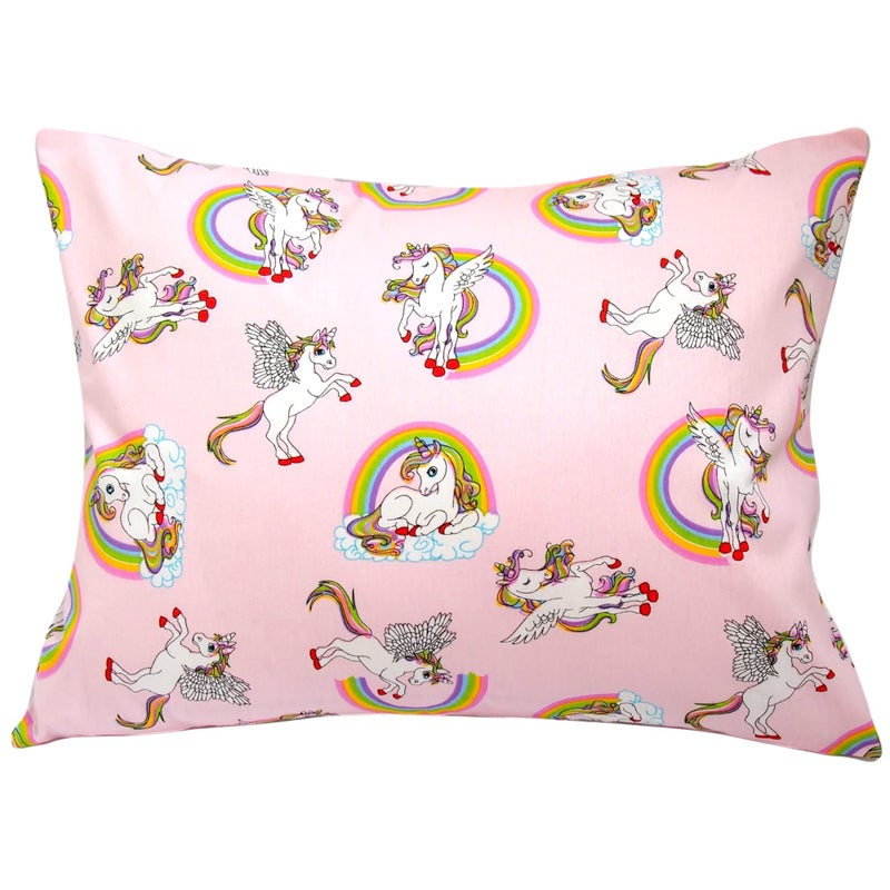 Comfy Turtles Toddler Pillowcase 13 x 18 Cotton Unicorn Pillows for Girls Small Pillow Cases for Travel Pillows Toddler Pillowcase Character  Pink Cute Unicorns