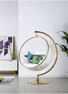 High Quality Indoor Swing Hanging Chair Acrylic Ball Bubble Chair With Stand Transparent
