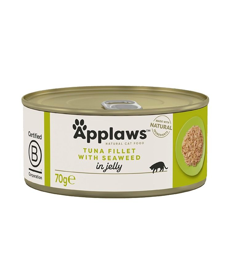 Applaws Tuna Fillet with Seaweed in Broth Wet Cat Food – 70g x 12 Tins - Image 2