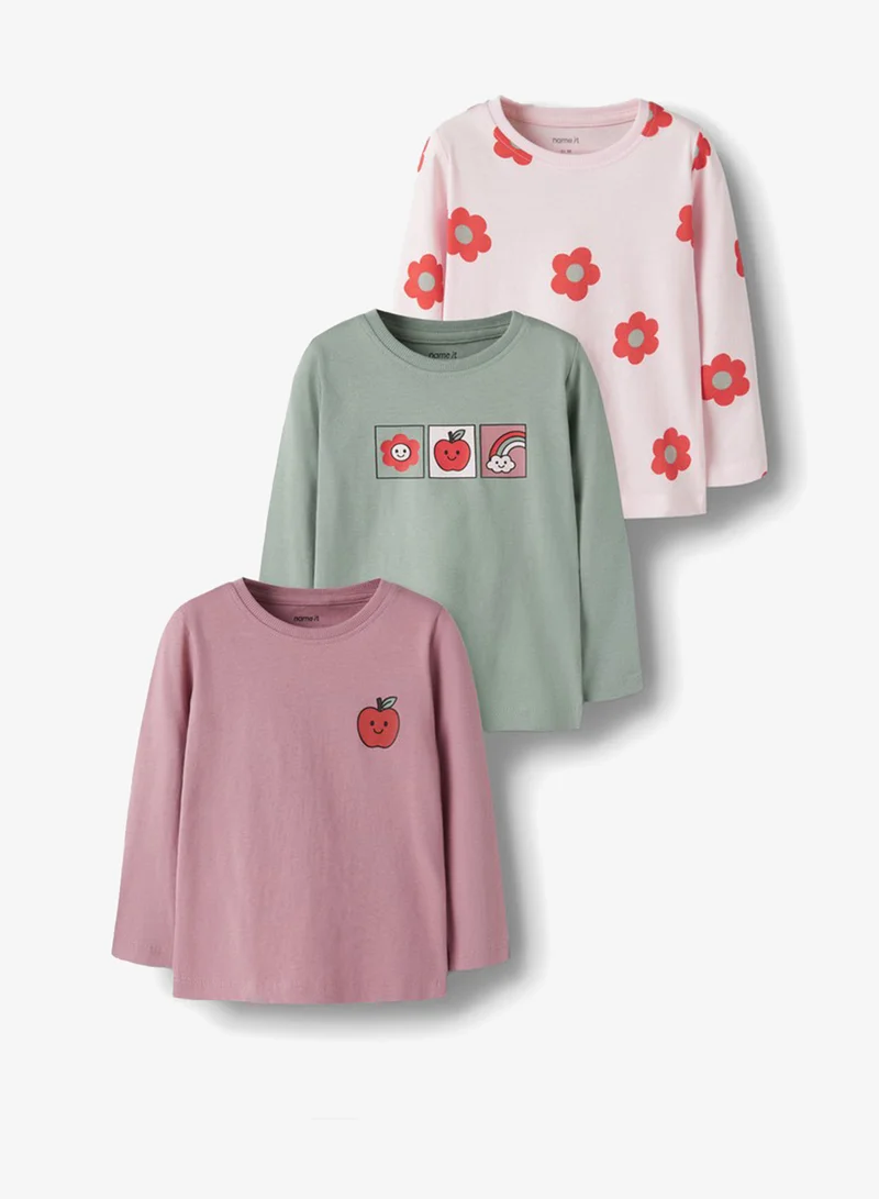 NAME IT Kids 3-Pack Long Sleeve Tops
