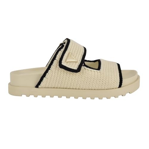 Guess Women's Fadenna Sandal, Light Natural/Black 110, 11 - Image 2